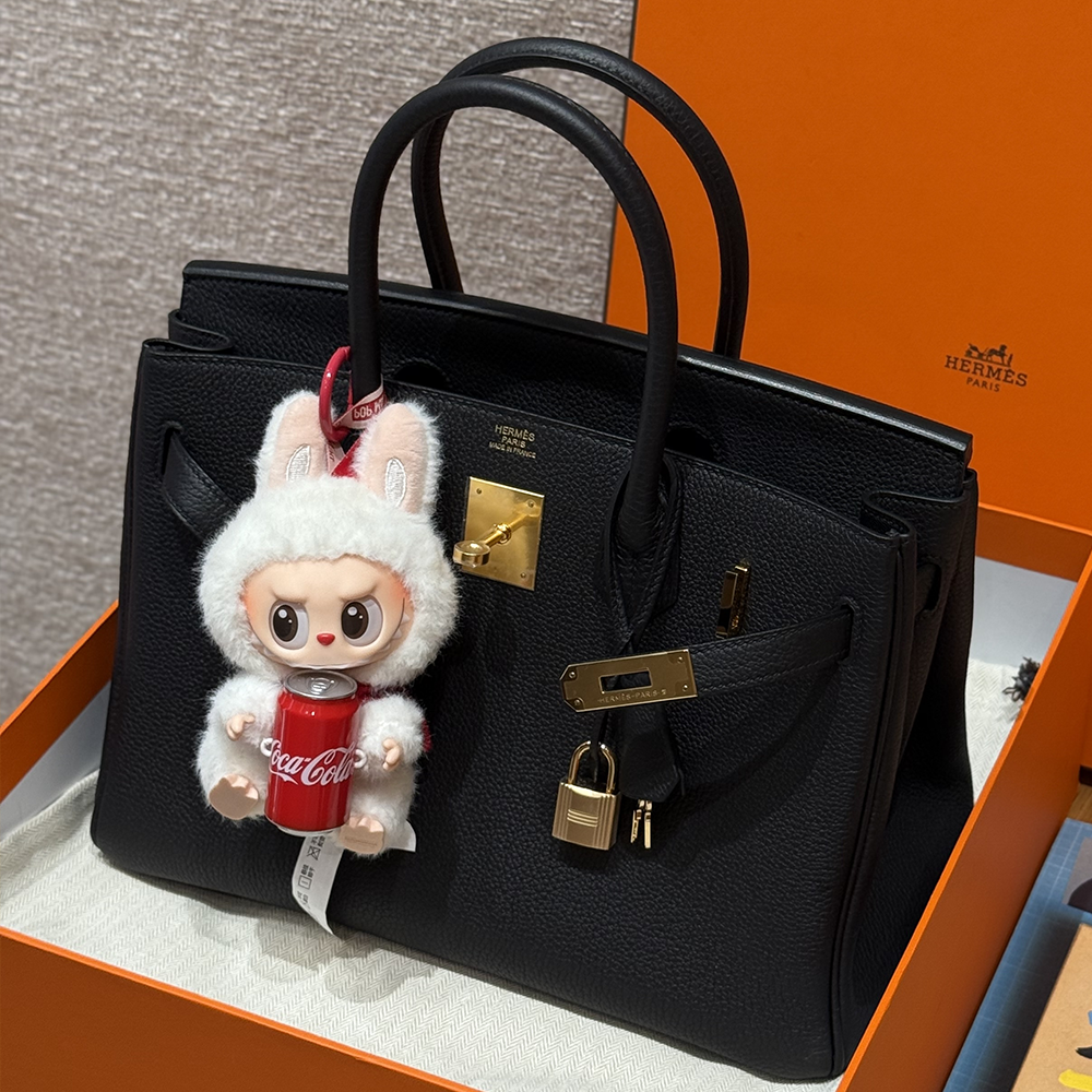 최고퀄 에르메스 올수공 버킨 30 Noir 토고 가죽 금장