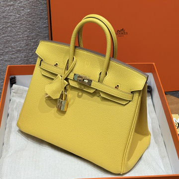 최고퀄 에르메스 올수공 버킨 25 라임 토고 가죽 금장