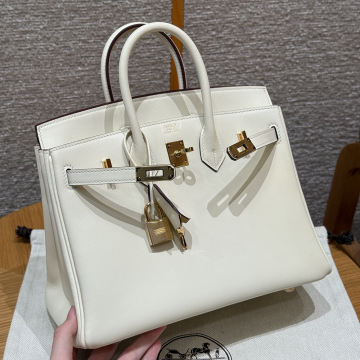 최고퀄 에르메스 올수공 버킨 25 Nata 스위프트 가죽 금장