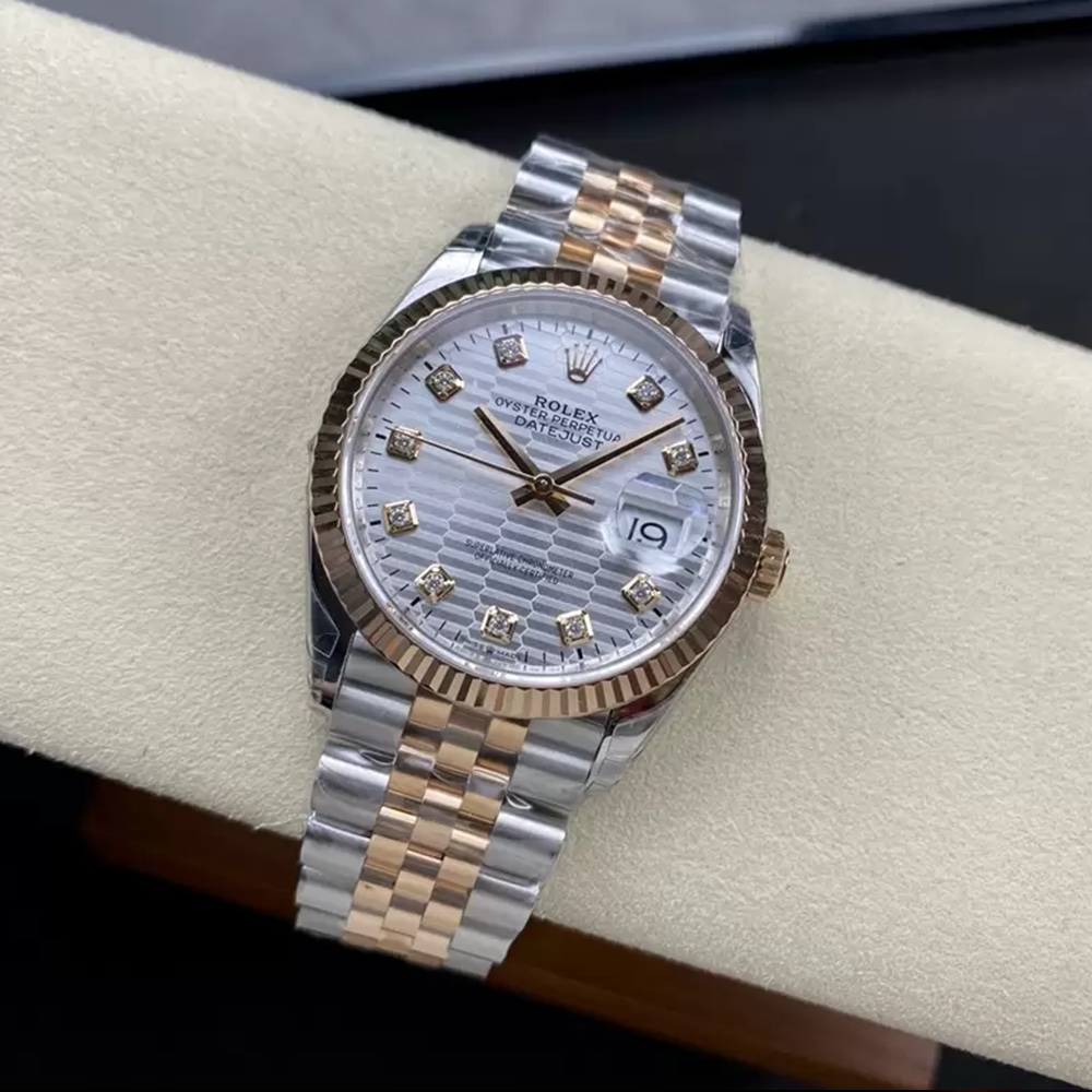 최고퀄 VS공장 롤렉스 데이저스트 실버 10P 모티프 다이얼 쥬빌레 로즈 골드 콤비 36mm 126231