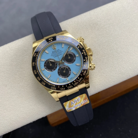 최고퀄 ARF공장 롤렉스 데이토나 티파니 다이얼 옐로우 골드 금통 러버밴드 40mm 126518