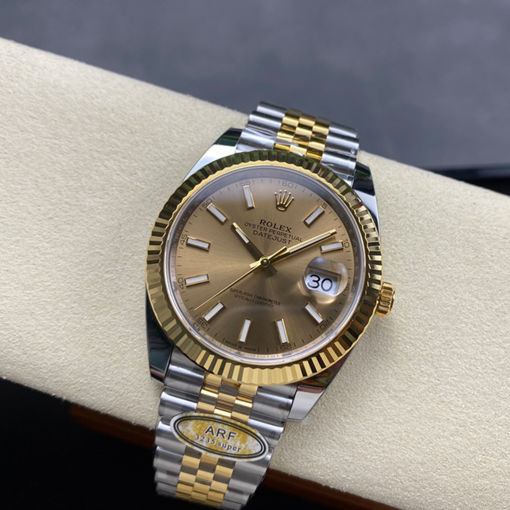 최고퀄 ARF공장 롤렉스 데이저스트 샴폐인 다이얼 옐로우 골드 쥬빌레 콤비 41mm 126333