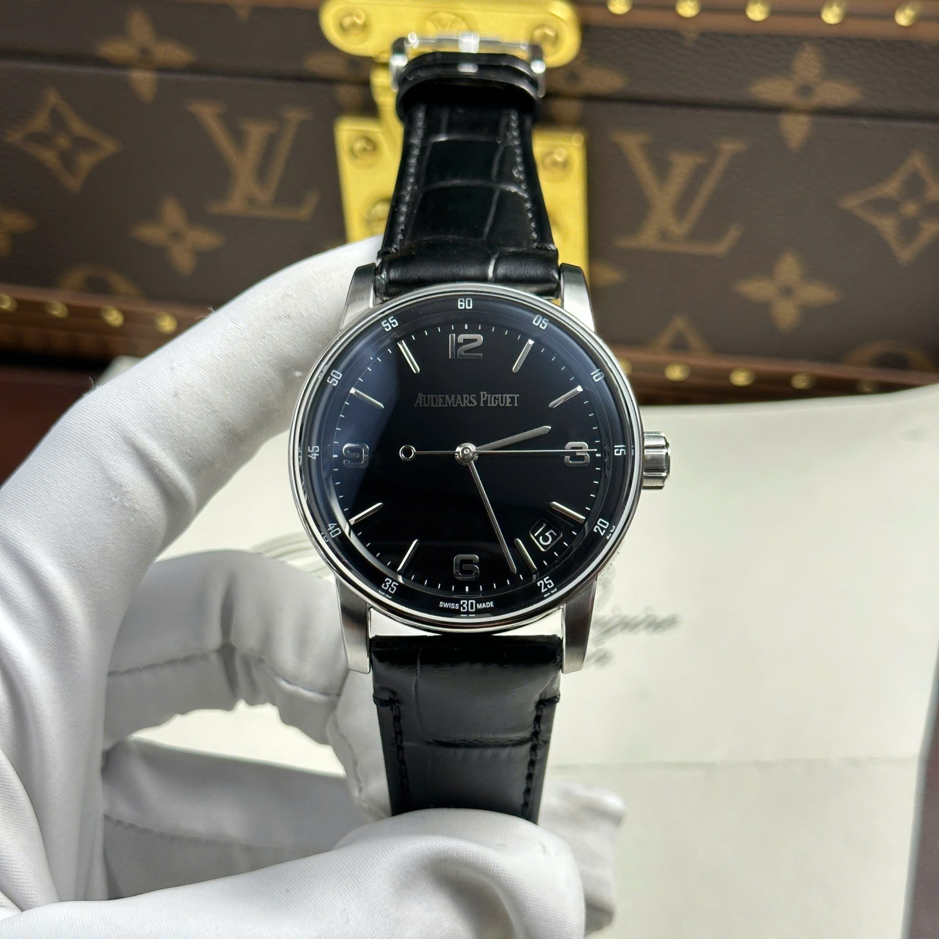 최고퀄 APS공장 오데마피게 코드 11.59 블랙 다이얼 41mm 15210