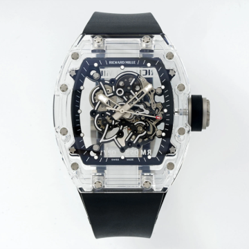 최고퀄 소닉공장 리차드밀 부바왓슨 크리스탈 케이스 블랙 러버밴드 RM-055