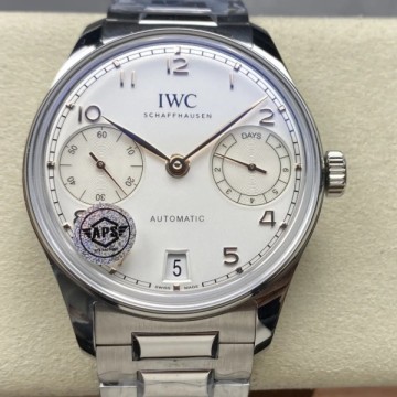 최고퀄 레플리카 IWC 포르투기저 세븐데이즈 화이트골드 화이트 다이얼 IW501704