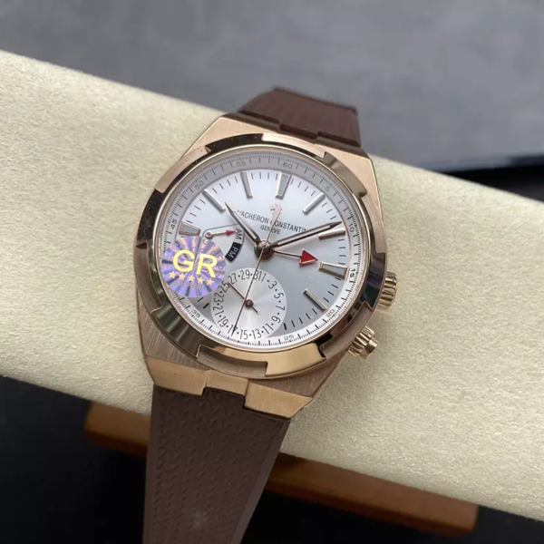 GR공장 바쉐론 콘스탄틴 오버시즈 듀얼타임 화이트 다이얼 러버밴드 7920