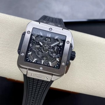 BBF공장 위블로 스퀘어 뱅 블랙 스틸 42mm 821.NX.0170.RX