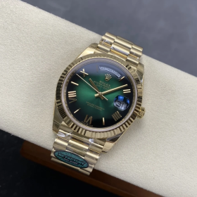 최고퀄 RC공장 롤렉스 데이데이트 그린 다이얼 옐로우 골드 금통 40mm 228238