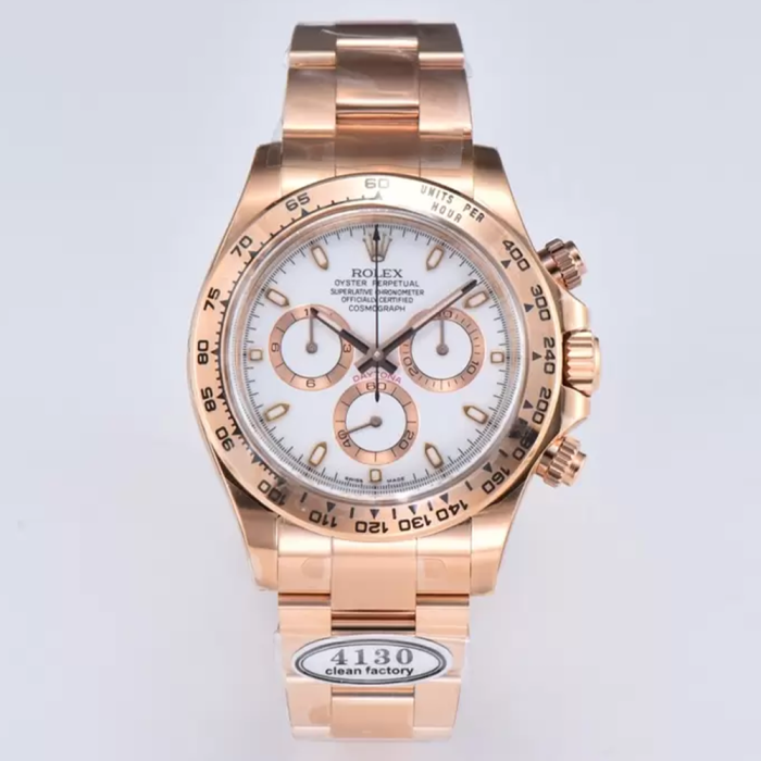 최고퀄 클린공장 롤렉스 데이토나 화이트 인덱스 다이얼 로즈골드 금통 116505