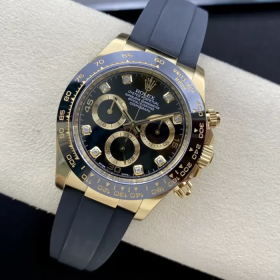 최고퀄 클린공장 롤렉스 데이토나 블랙 8P 다이얼 옐로우 골드 금통 러버밴드 116518