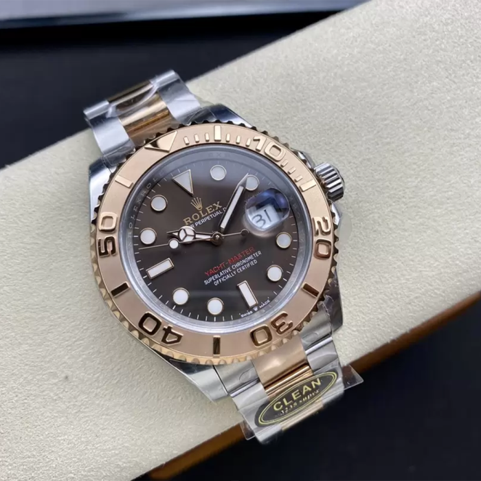 최고퀄 클린공장 롤렉스 요트마스터 브라운 다이얼 로즈골드 콤비 40mm 126621