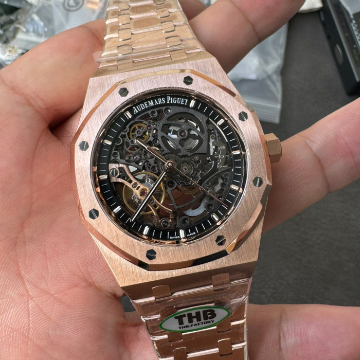최고퀄 THB 공장 오데마피게 로열오크 더블 밸런스 휠 오픈워크 금통 15407OR.OO.1220OR.01