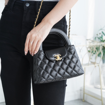 최고퀄 팬더샵 샤넬 23K 켈리백 라지 블랙 모델