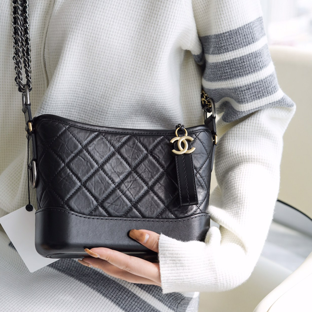 최고퀄 팬더샵 샤넬 가브리엘 호보 스몰 블랙백 A91810